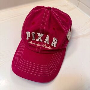 Pixar Animation Studios Red Cotton Adjustable Baseball Cap